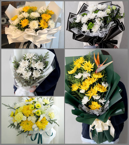 广东揭阳市惠来县靖海镇义湖村白事花束代送